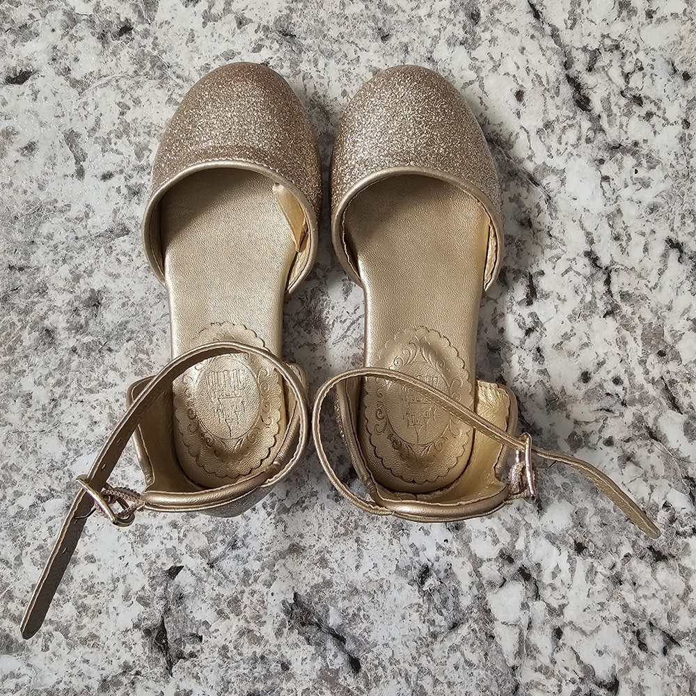 Disney Princess Gold Shoes for toddler girls